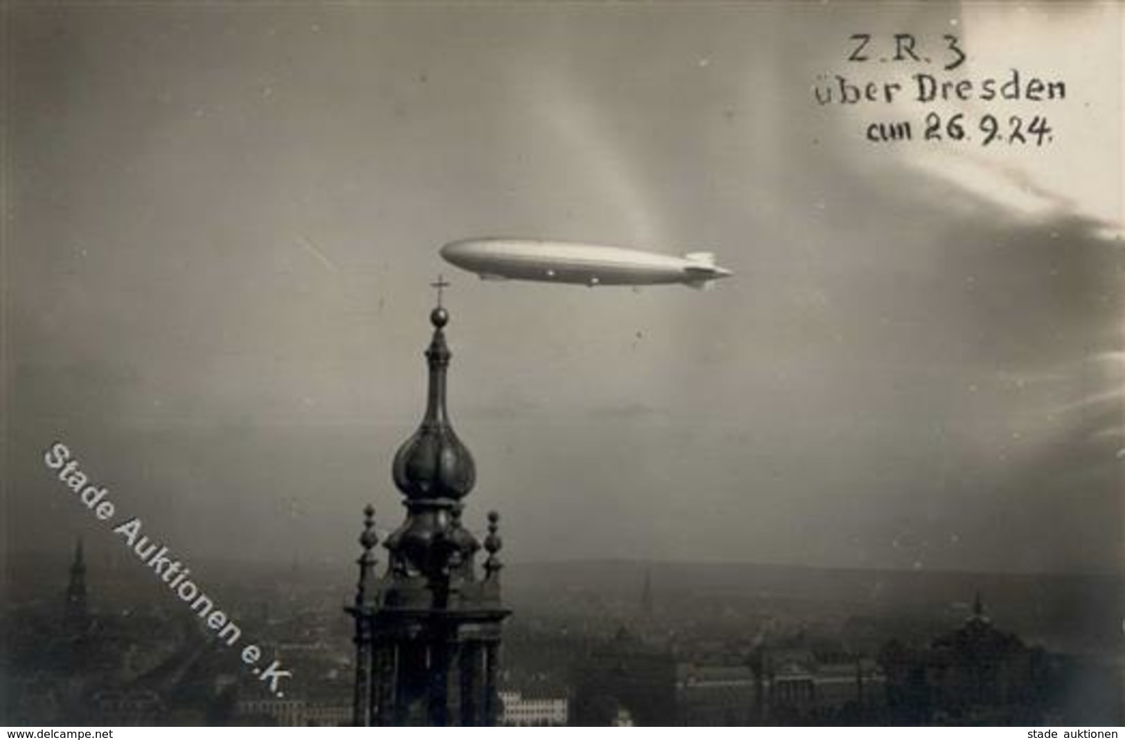 Zeppelin Dresden (O8000) ZR 3 Foto AK I-II Dirigeable - Zeppeline