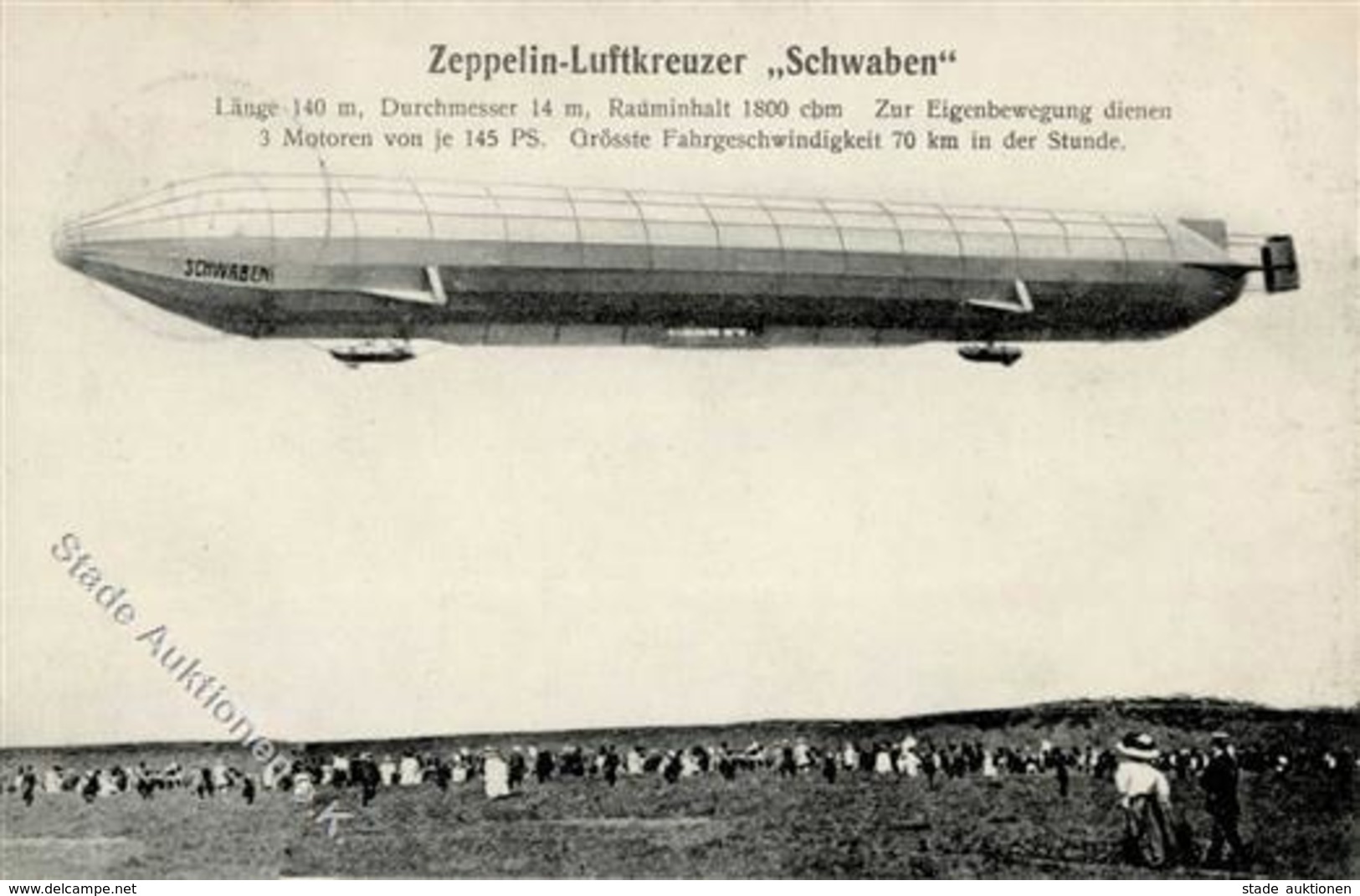 Zeppelin Gotha (O5800) Schwaben 1911 I-II Dirigeable - Airships