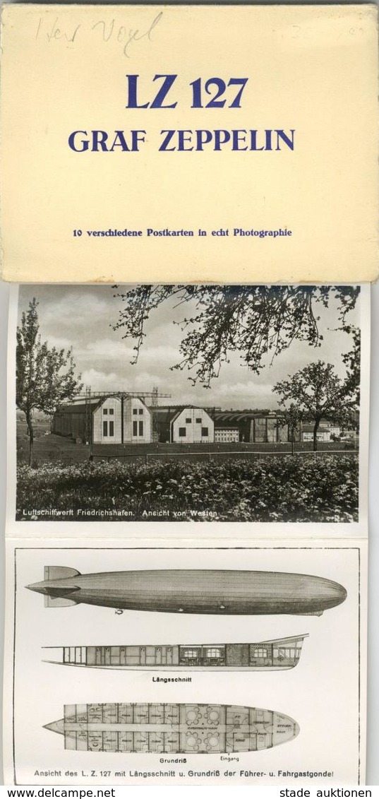 Zeppelin LZ 127 Graf Zeppelin Leporello Mit 10 Ansichtskarten I-II Dirigeable - Dirigeables