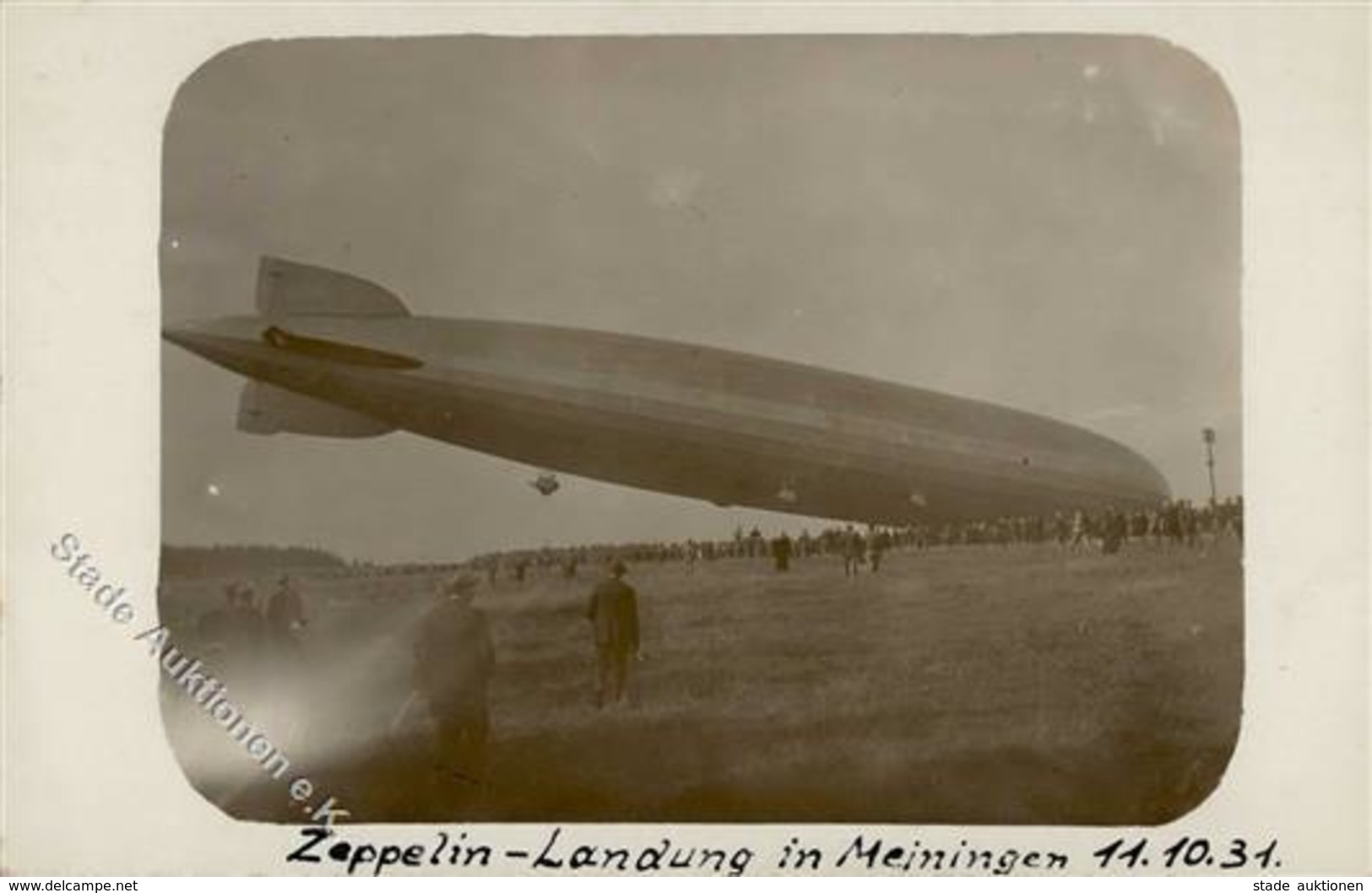 Zeppelin Meiningen (O6100) Landung Foto AK I-II Dirigeable - Zeppeline