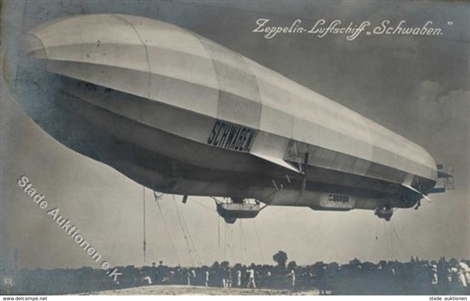 Zeppelin Schwaben  Foto AK 1911 I-II Dirigeable - Airships