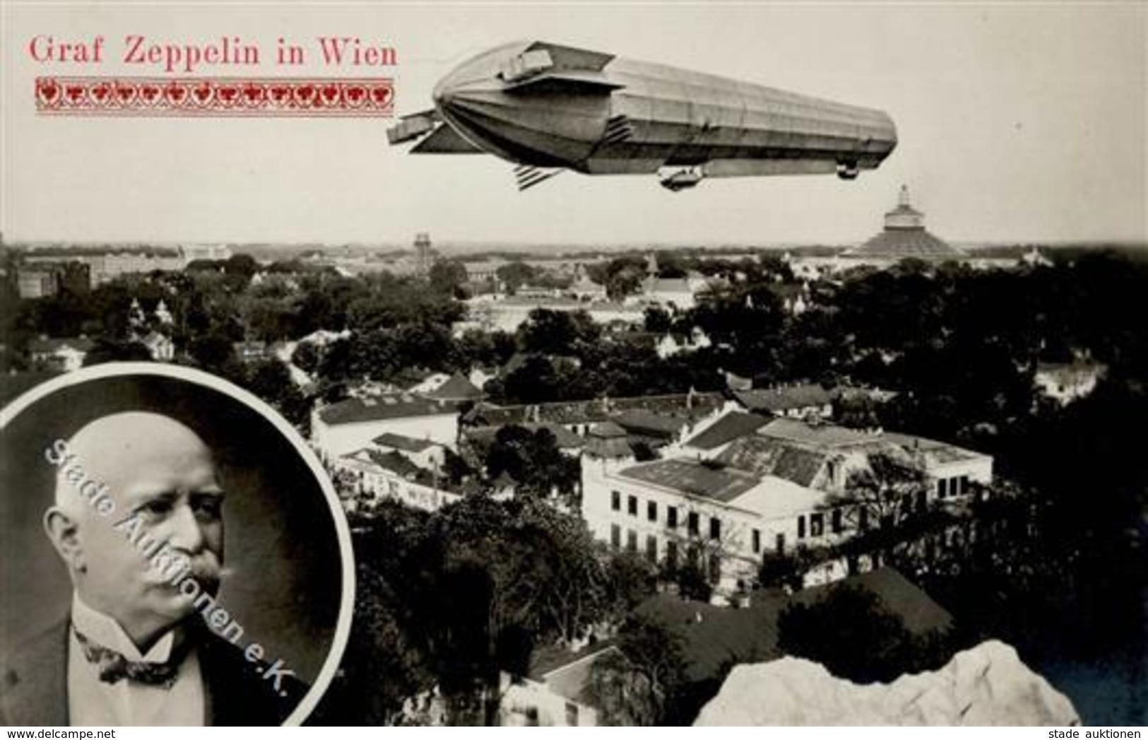 Zeppelin Wien (1010) Österreich Graf Zeppelin  Foto AK I-II Dirigeable - Zeppeline
