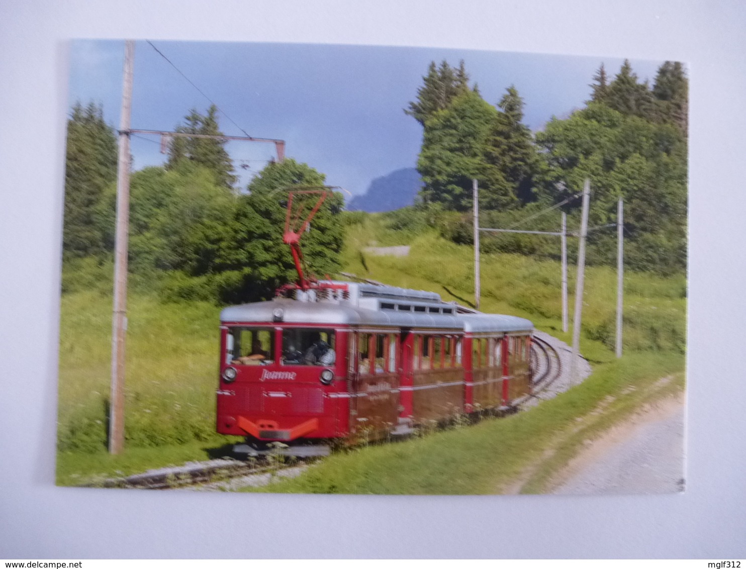 FRANCE : TRAMWAY Du MONT-BLANC - Voie Métrique à Crémaillère. Motrice "Jeanne" Col De Voza Le 11 Juillet 2018 - Trains