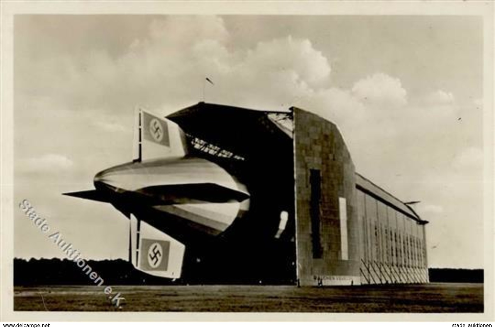 ZEPPELIN - Luftschiff HINDENBURG Ausfahrt Zum Start Nach Übersee I-II - Zeppeline