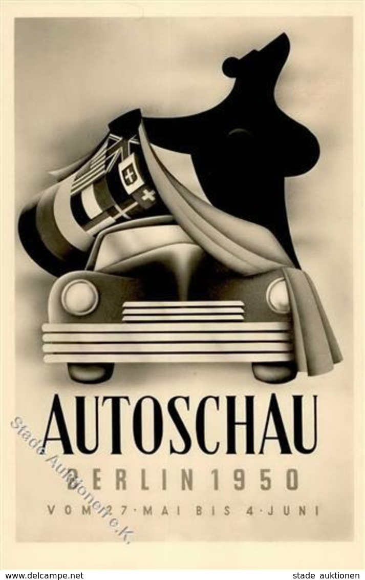 Automobilausstellung Berlin Mitte (1000) Autoschau I-II - Other & Unclassified