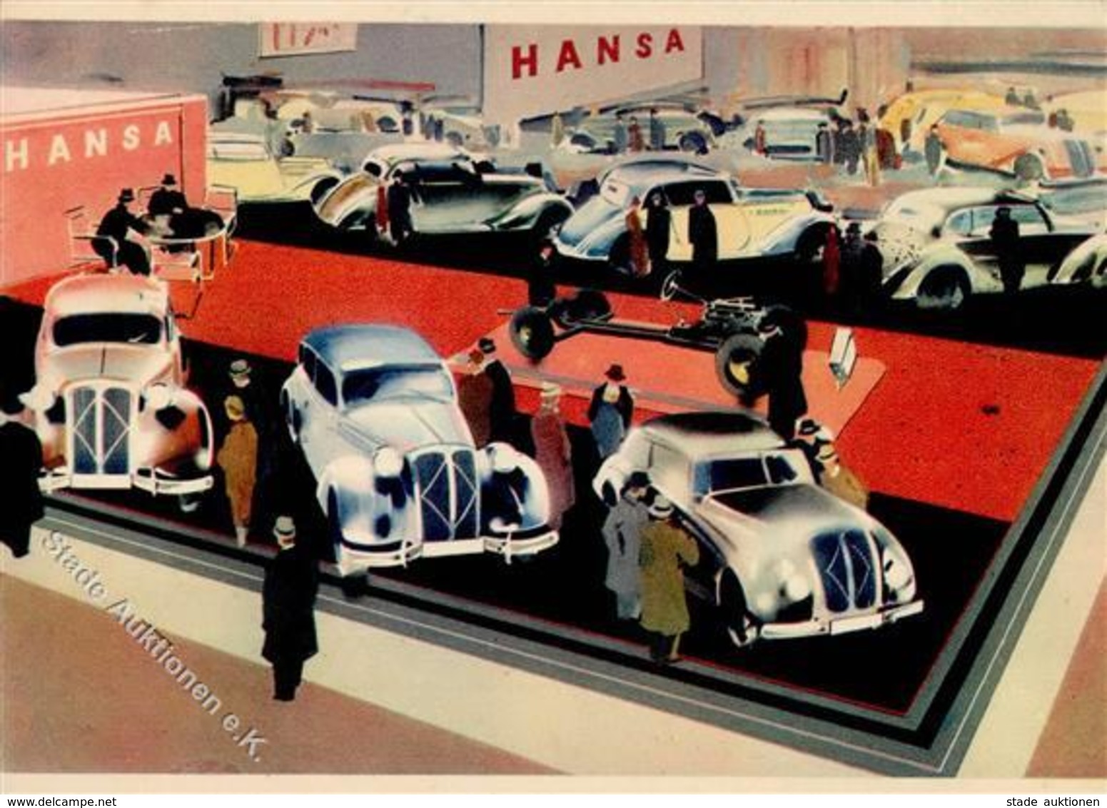 Automobilausstellung Berlin Mitte (1000) Hansa Personenwagen Stand I-II - Autres & Non Classés