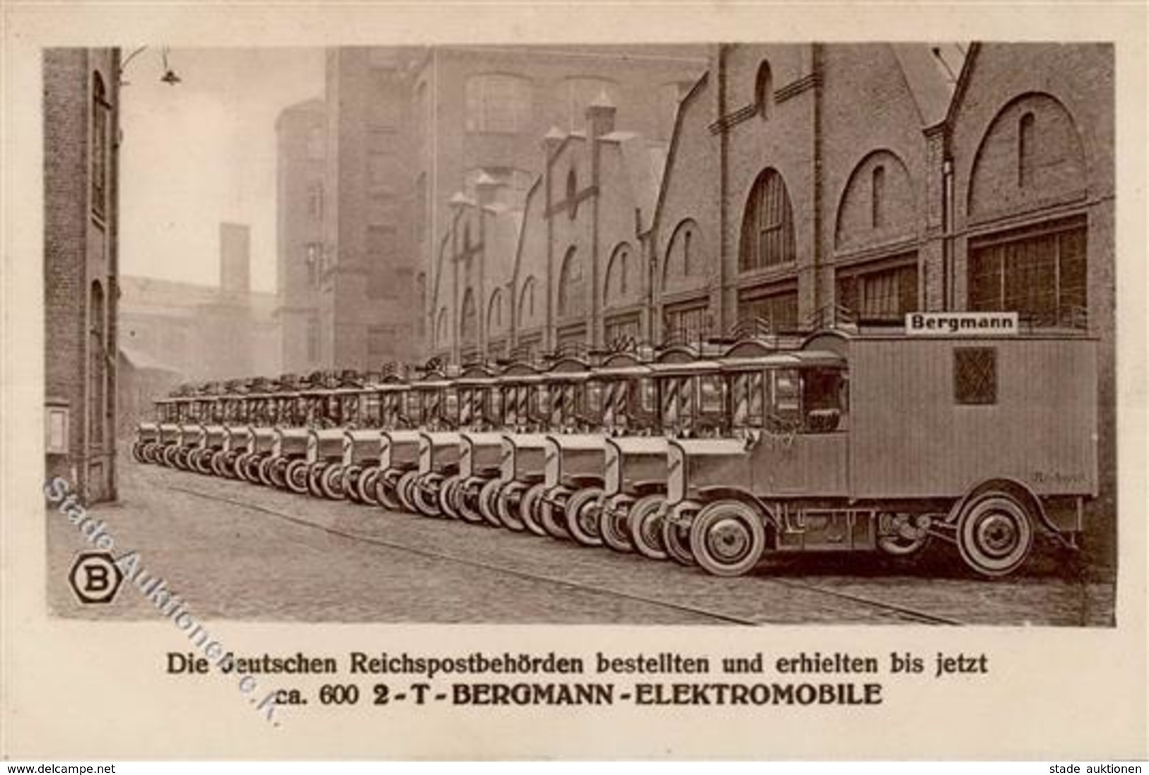Oldtimer Berlin Mitte (1000) Bergmann 2 T Elektromobile I-II - Autres & Non Classés