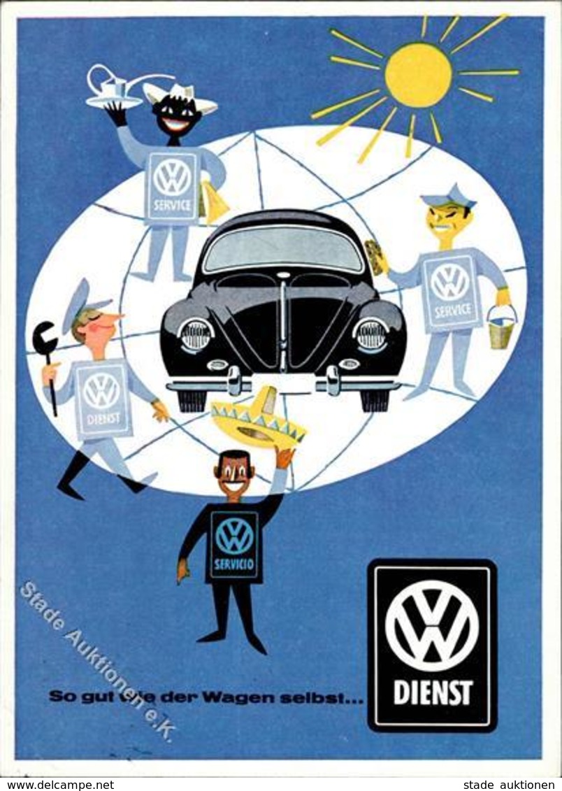 VW Service Werbe AK I-II - Other & Unclassified