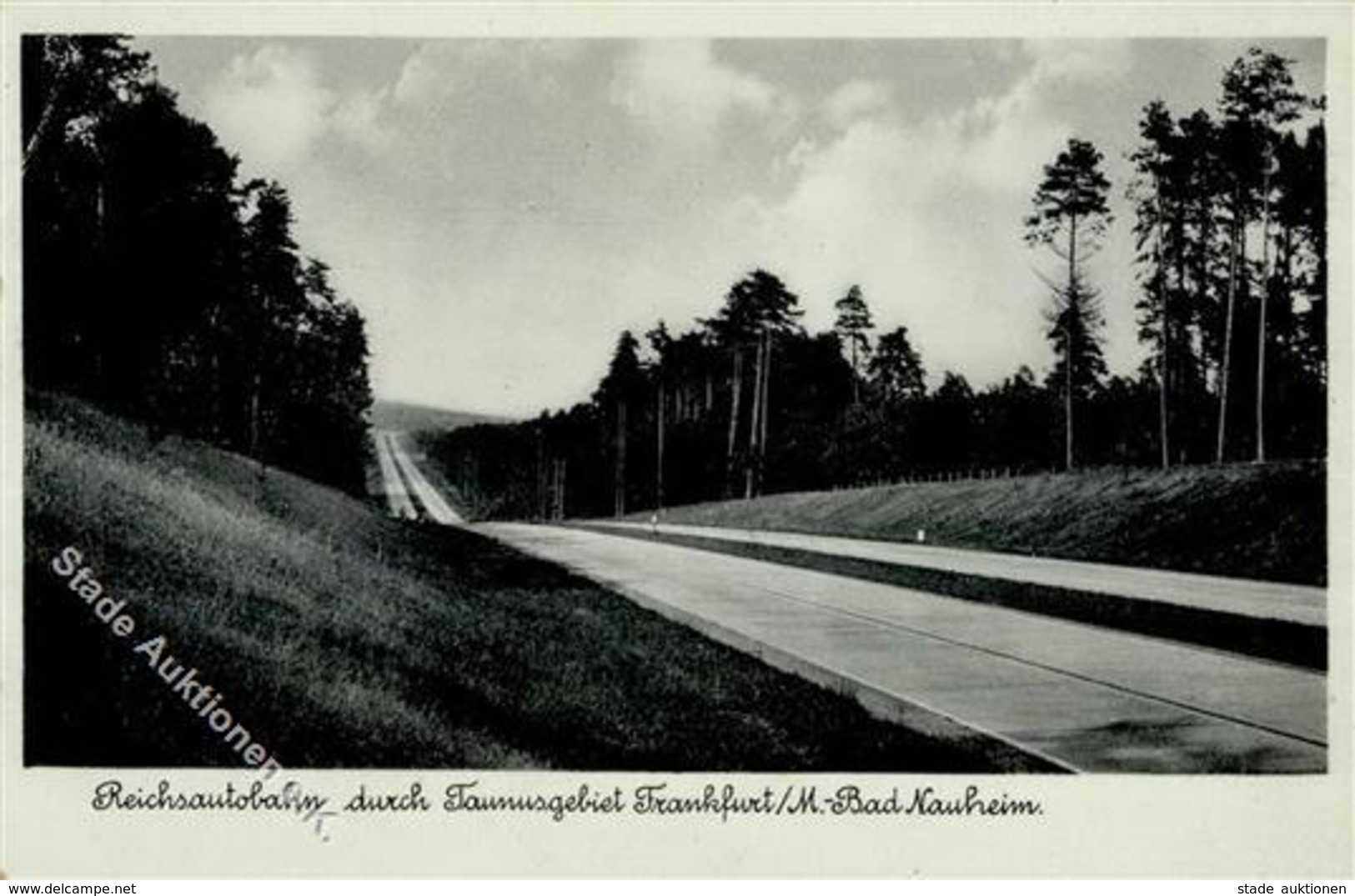 REICHSAUTOBAHN - Reichsautobahn Durch Taunusgebiet Frankfurt-Bad Nauheim I-II - Other & Unclassified