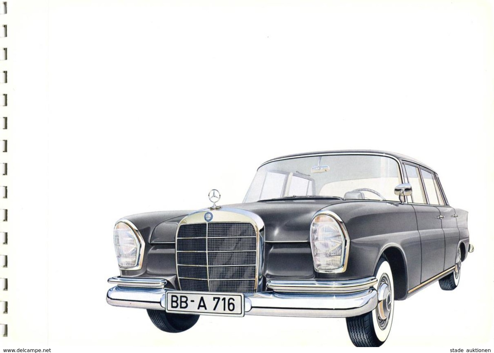 Auto Oldtimer Mercedes Benz 220 Ausführliche Broschüre II - Other & Unclassified