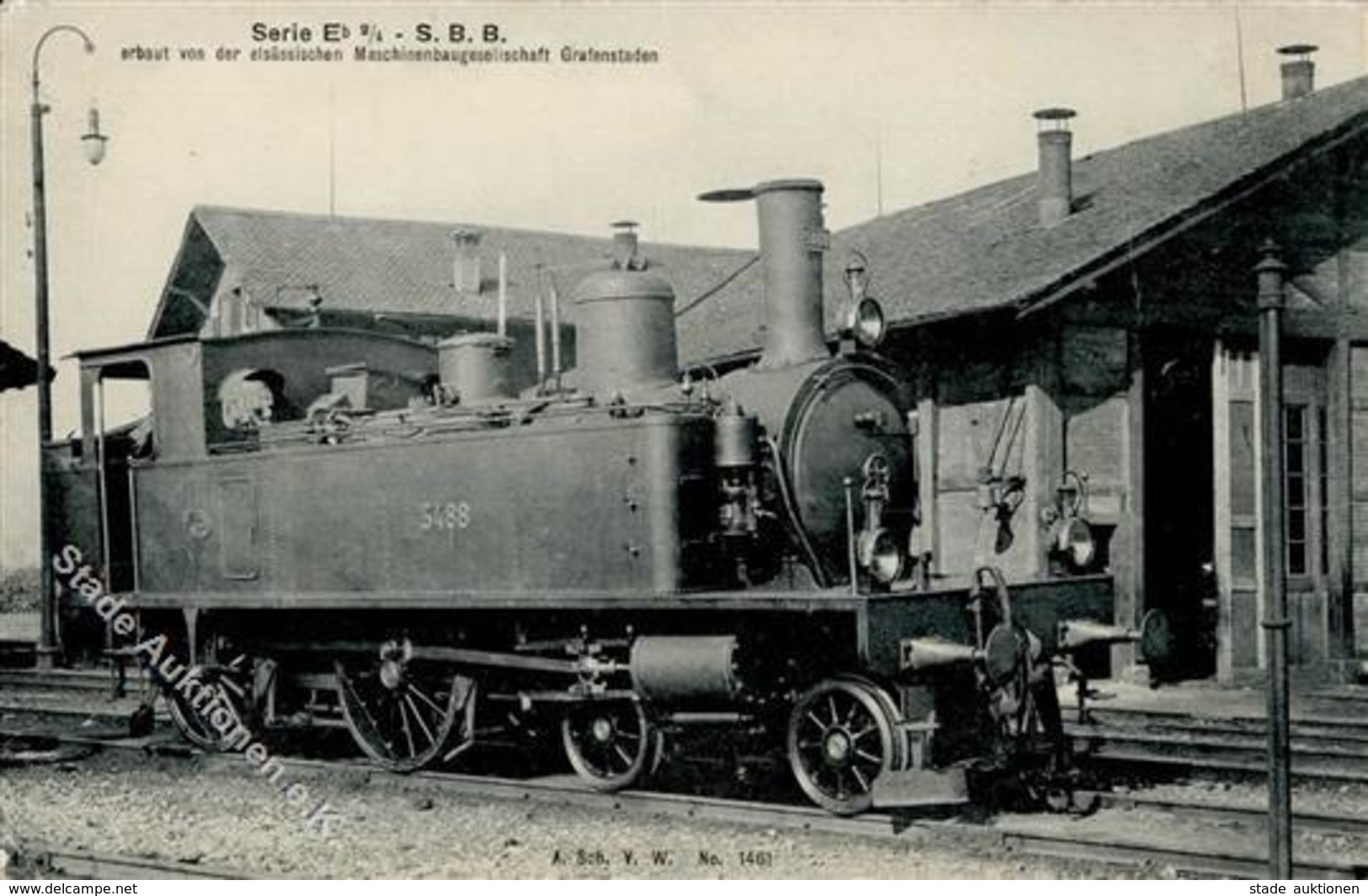 Eisenbahn Serie Eb 2/4 S.B.B. Elsässische Maschinenbaugesellschaft I-II Chemin De Fer - Trains