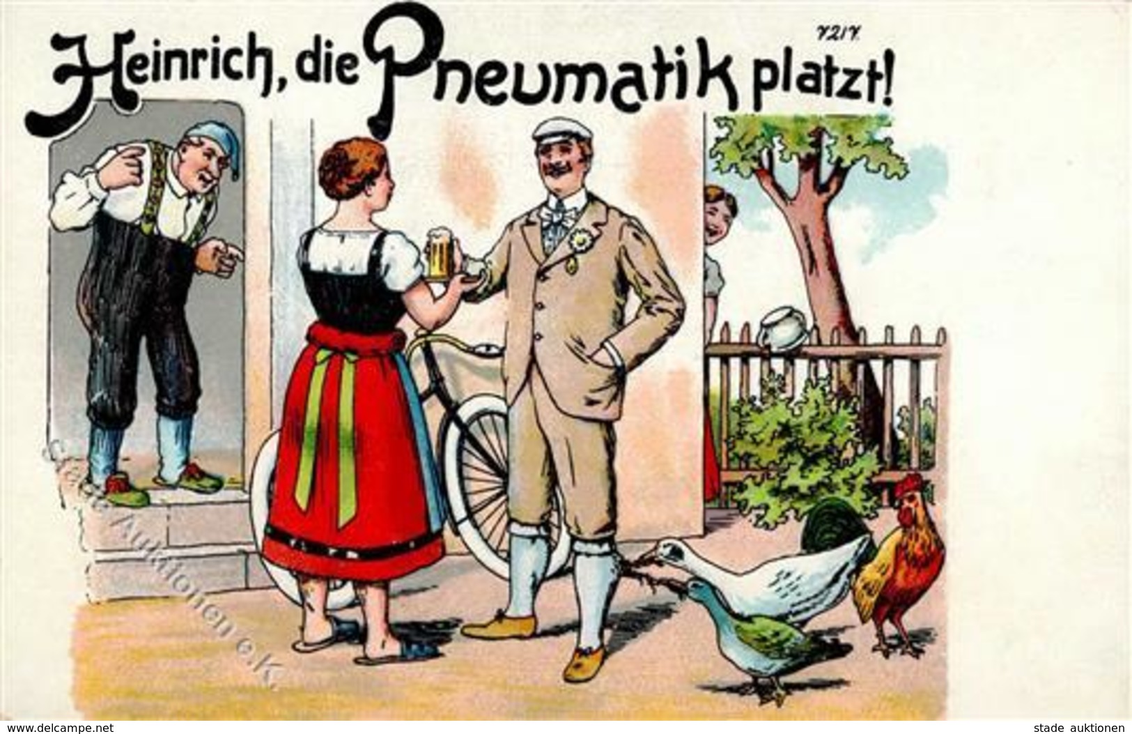 Fahrrad Bier Humor I-II Cycles Bière - Sonstige & Ohne Zuordnung