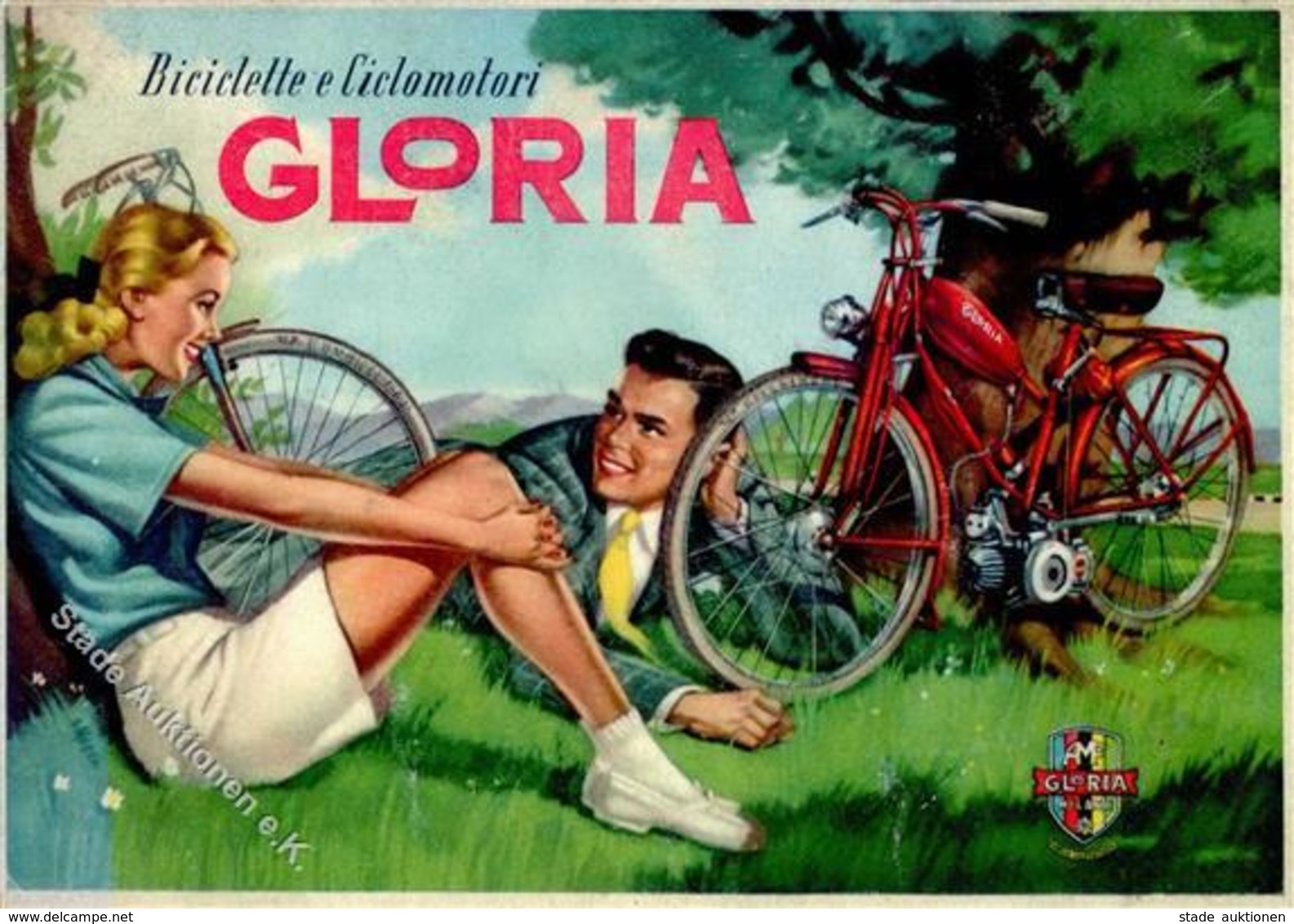 Fahrrad Gloria Und Motorroller I-II Cycles - Sonstige & Ohne Zuordnung