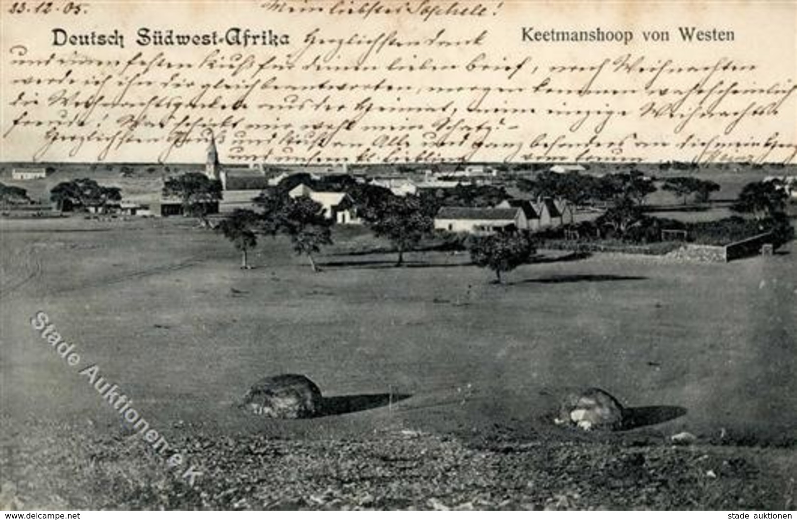 Kolonien Deutsch Südwestafrika Keetmanshoop 1905 I-II Colonies - Ohne Zuordnung