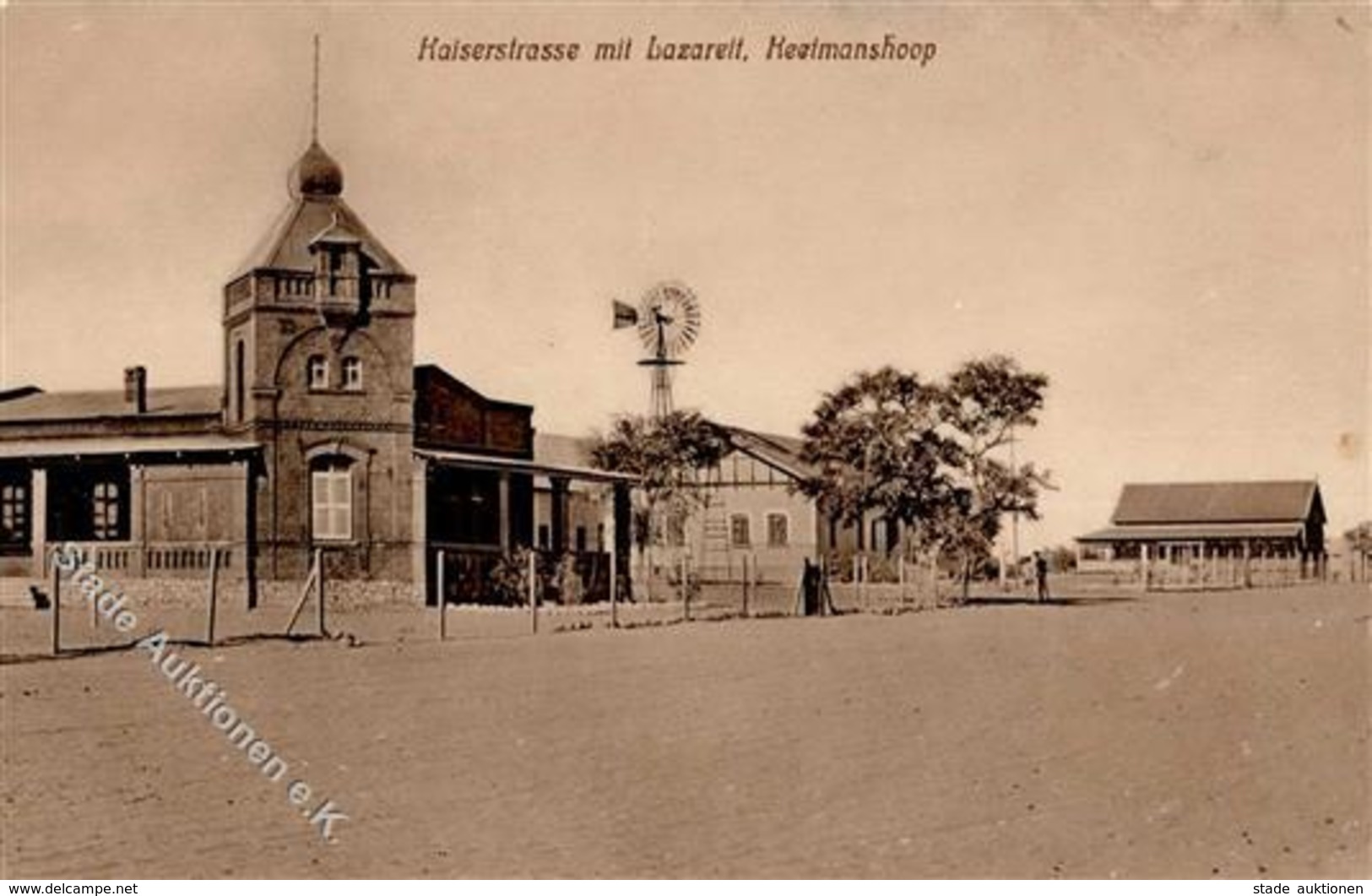 Kolonien Deutsch Südwestafrika Keetmanshoop Kaiserstraße Mit Lazarett I-II Colonies - Non Classés