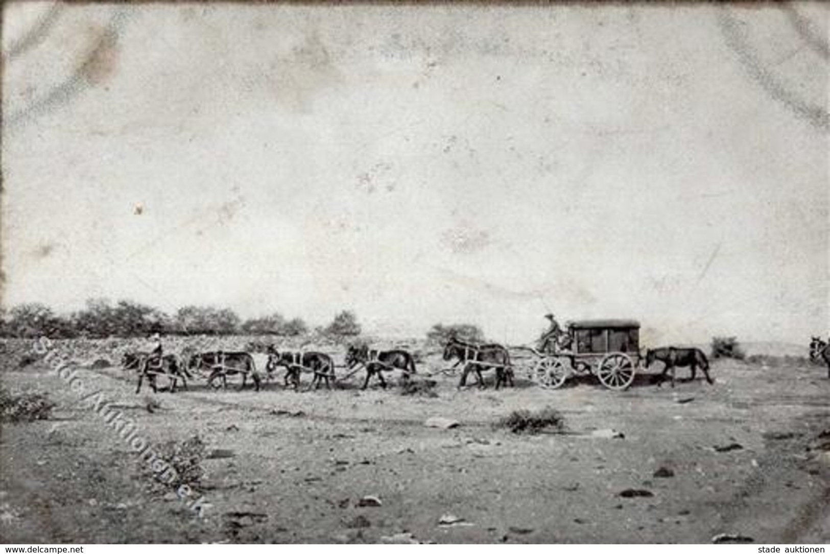 Kolonien Deutsch Südwestafrika Krankenwagen I-II (fleckig) Colonies - Unclassified