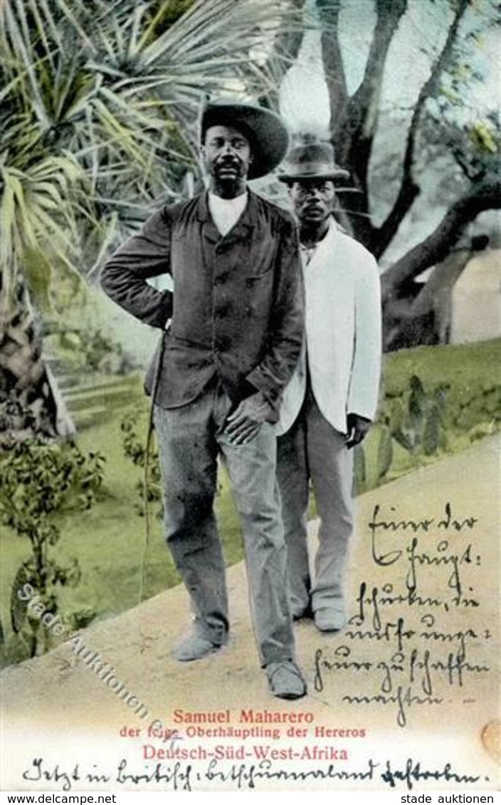 Kolonien Deutsch Südwestafrika Samuel Maharero Hereros Häuptling 1906 I-II Colonies - Unclassified