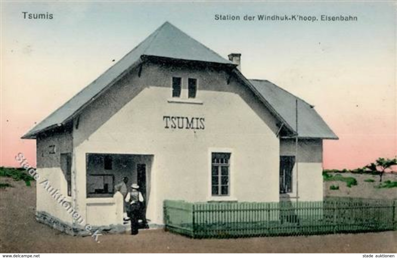 Kolonien Deutsch Südwestafrika Tsumis Station Der Windhuk K'hoop Eisenbahn I-II Chemin De Fer Colonies - Ohne Zuordnung