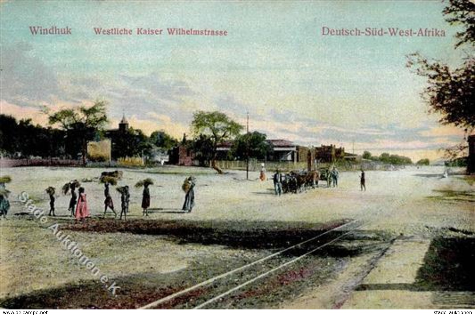 Kolonien Deutsch Südwestafrika Windhuk Kaiser Wilhelmstraße  1906 I-II Colonies - Ohne Zuordnung