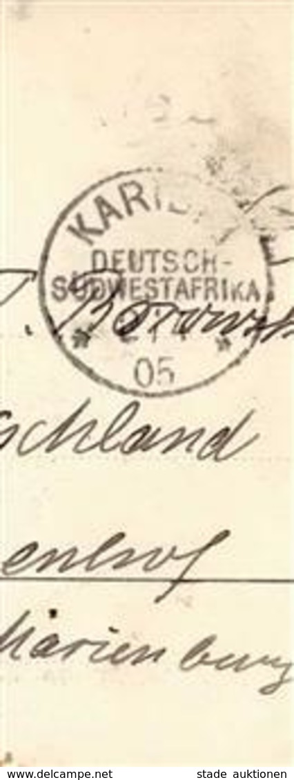 Kolonien Deutsch-Südwestafrika Gefangene Herreros Stpl. Karibib 2.4.05 I-II Colonies - Ohne Zuordnung