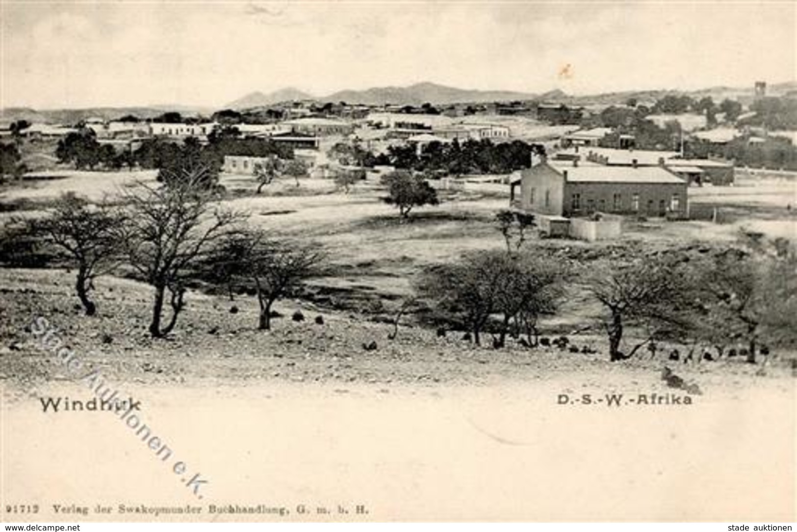 Kolonien Deutsch-Südwestafrika Windhuk Stpl. Windhuk 28.2.05 I-II (kleiner Einriss, Ecke Beschädigt) Colonies - Ohne Zuordnung