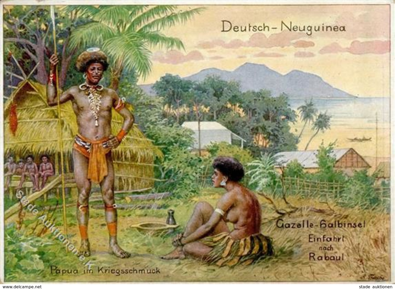 Kolonien DNG - DEUTSCH-NEUGUINEA - Gazelle-Halbinsel Einfahrt Nach Rabaul I-II Colonies - Asie