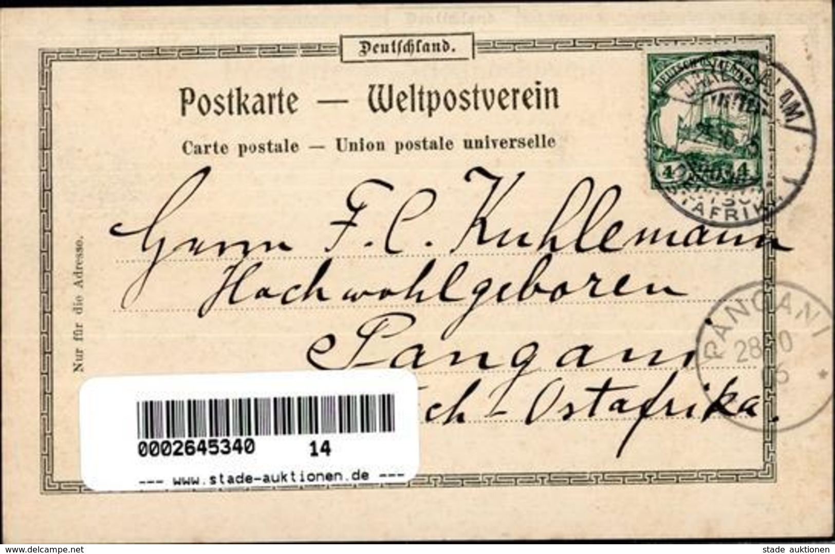 Kolonien Deutsch Ostafrika Dar-es-Salam Gouvernementskrankenhaus 1906 I-II Colonies - Afrika