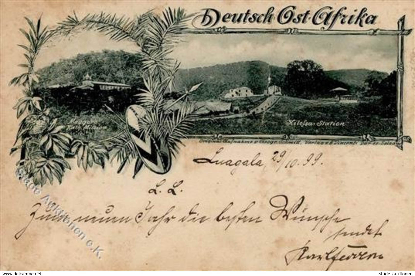 Kolonien Deutsch Ostafrika Kilossa Station 1899 I-II (fleckig) Colonies - Africa