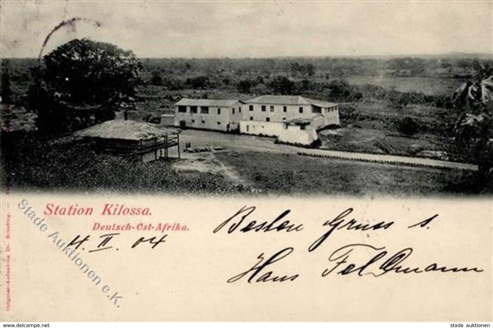 Kolonien Deutsch Ostafrika Station Kilossa 1904 I-II Colonies - Afrika