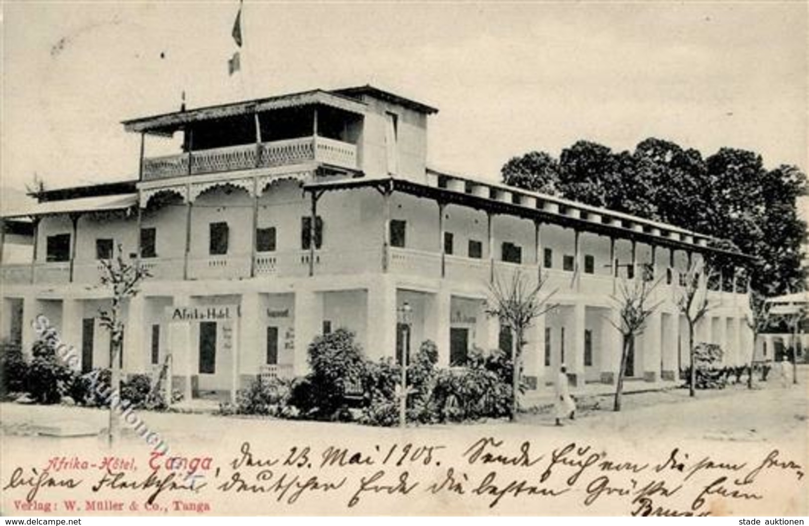 Kolonien Deutsch Ostafrika Tanga Afrika Hotel 1905 I-II Colonies - Africa