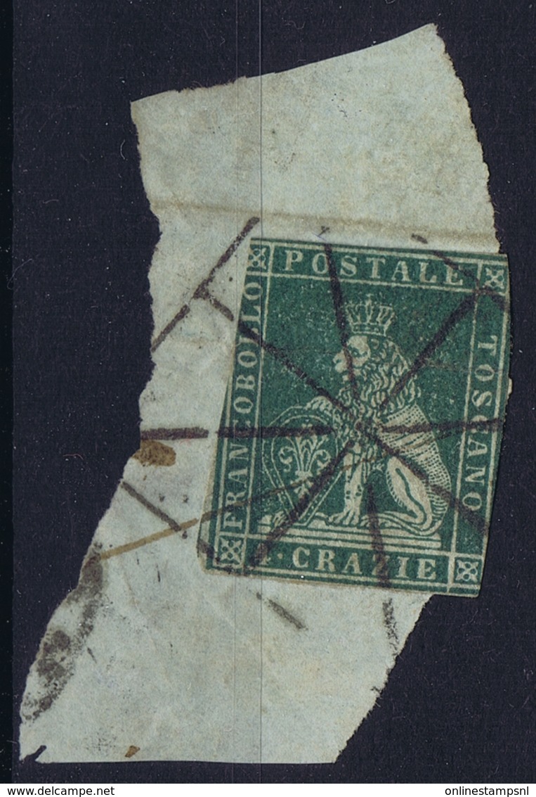 Toscana Sa 6 Obl./Gestempelt/used On Fragment Livorno - Toscane