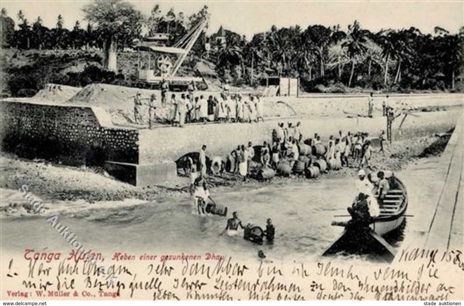 Kolonien Deutsch Ostafrika Tanga Hafen 1907 I-II Colonies - Afrika