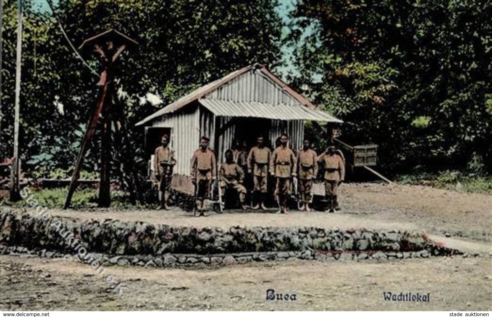 Kamerun Buea Wachtlokal 1910 I-II - Cameroon