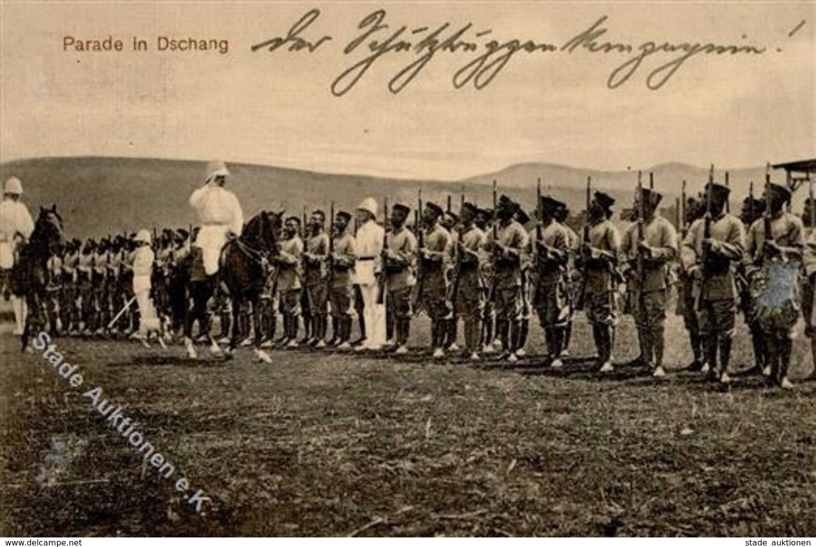 Kamerun Parade In Dschang 1913 I-II - Kamerun