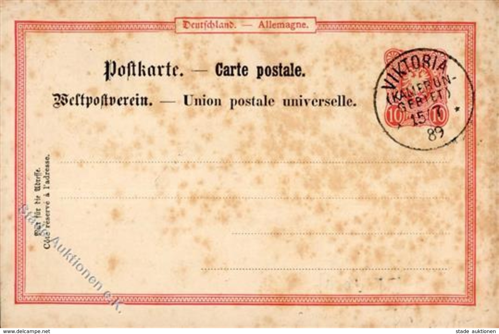 Kamerun Viktoria Kamerungebiet  Vorläufer 1889 II - Cameroon