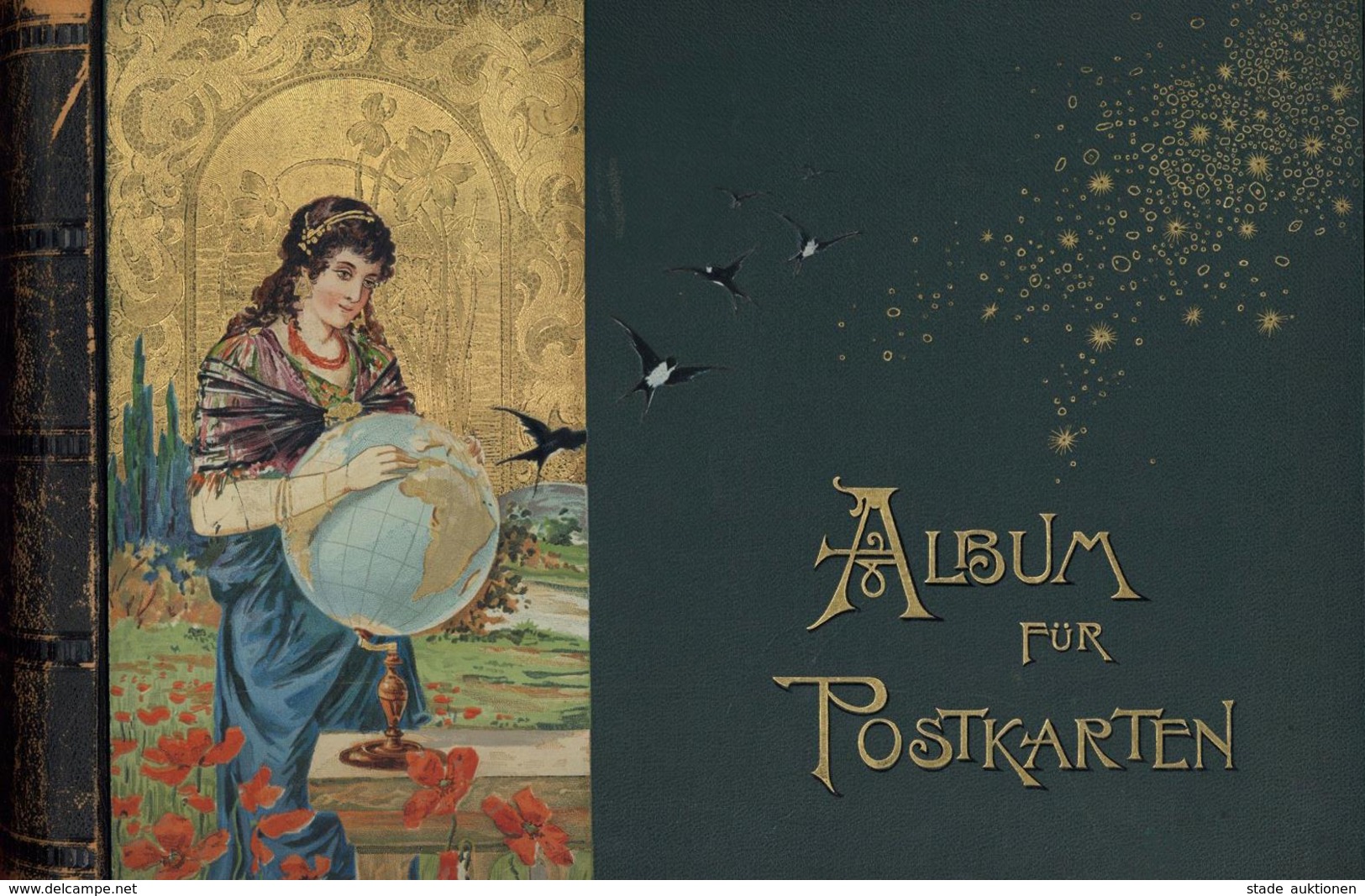 AK-Geschichte Jugendstil Album Leer I-II (Rücken Abschürfungen) Art Nouveau - Other & Unclassified