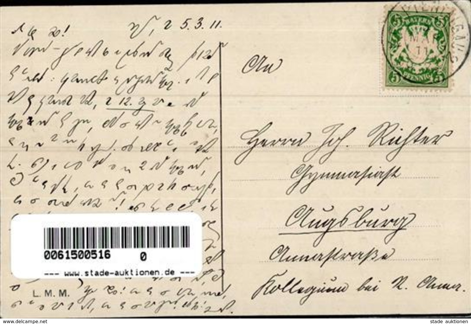 Phila Auf AK Das Ende Der Alten Bayerischen Briefmarke  1911 I-II - Post & Briefboten