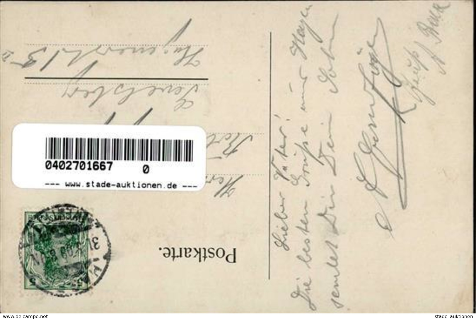 Briefmarken Collage Chinese Spinne Künstlerkarte 1908 I-II - Postal Services