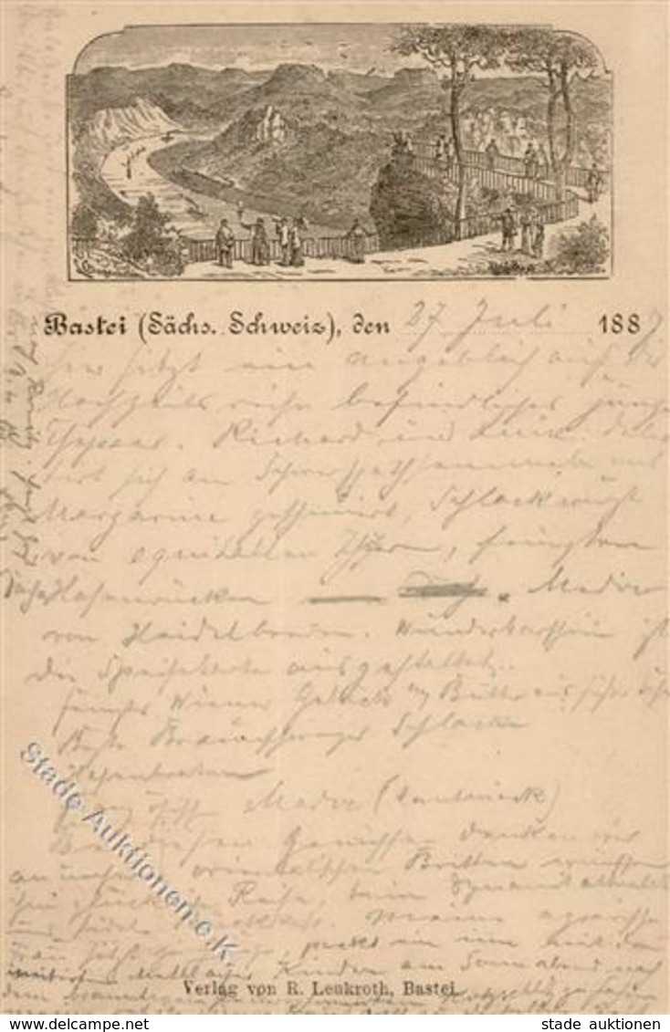 Vorläufer Bastei (O8351) 1887 I-II - Sonstige & Ohne Zuordnung