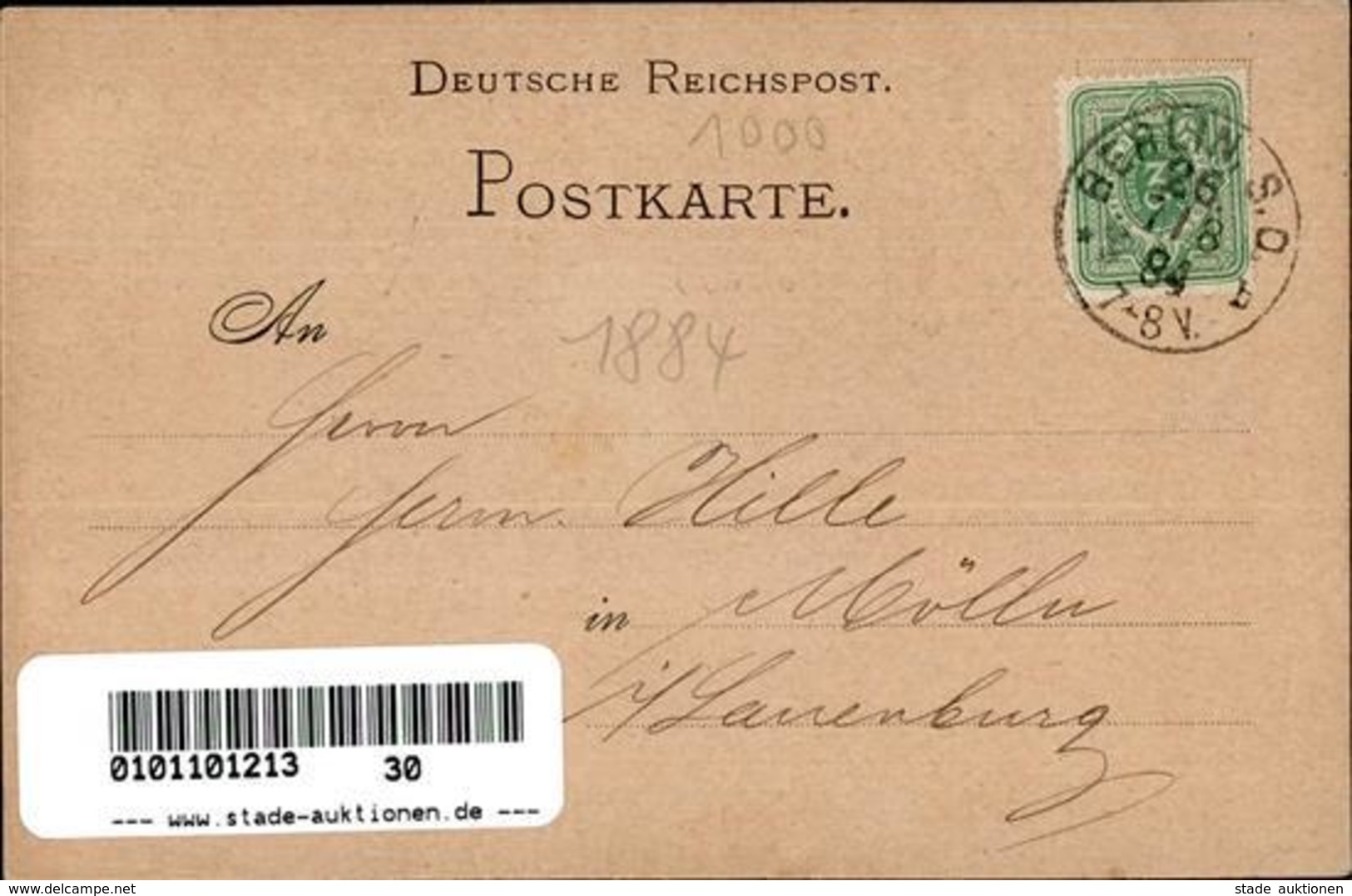 Vorläufer Berlin Mitte (1000) H. C. Havemann Stahl Dratstifte 1884 I-II - Sonstige & Ohne Zuordnung
