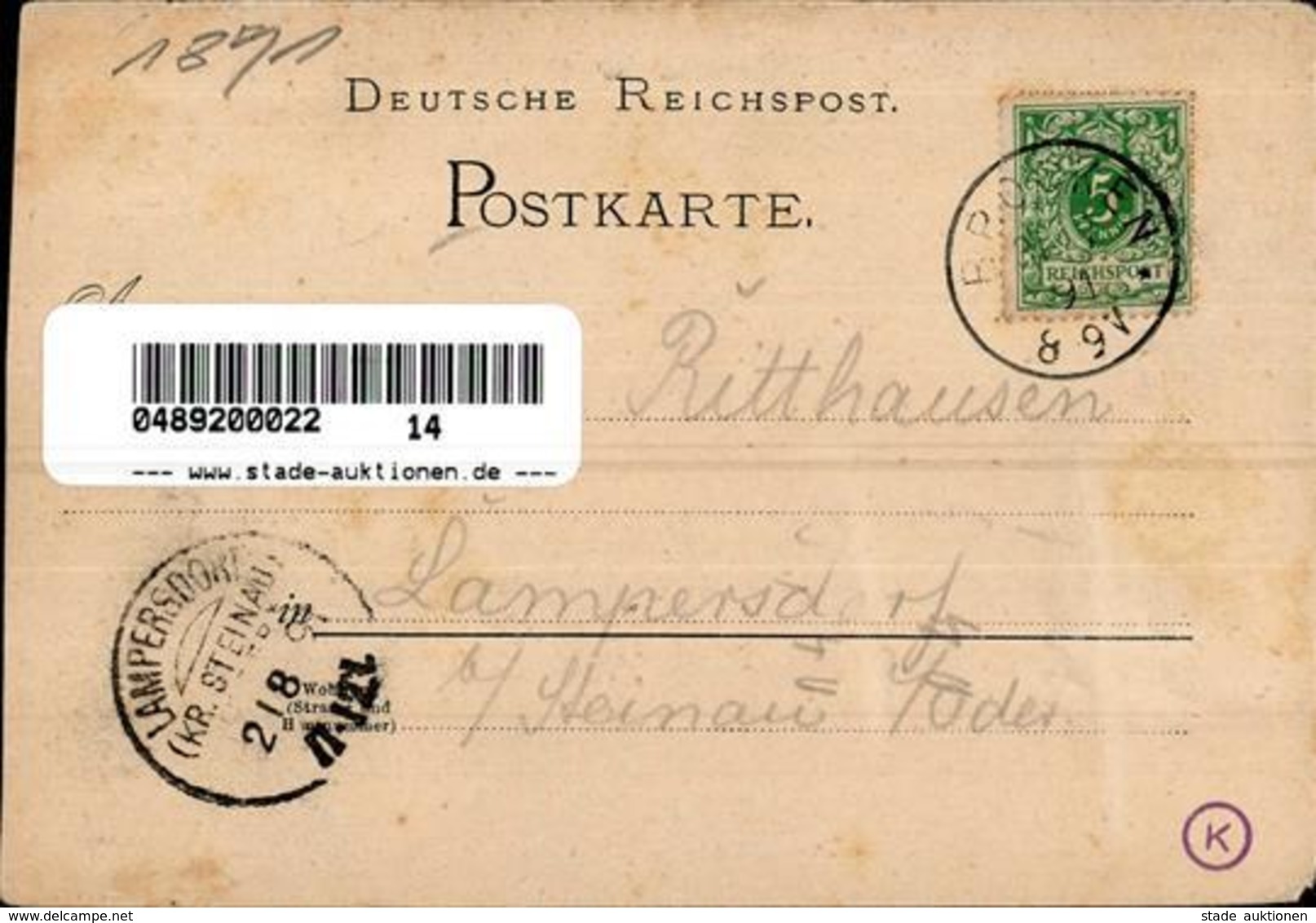 Vorläufer Brocken 1891 I-II - Sonstige & Ohne Zuordnung
