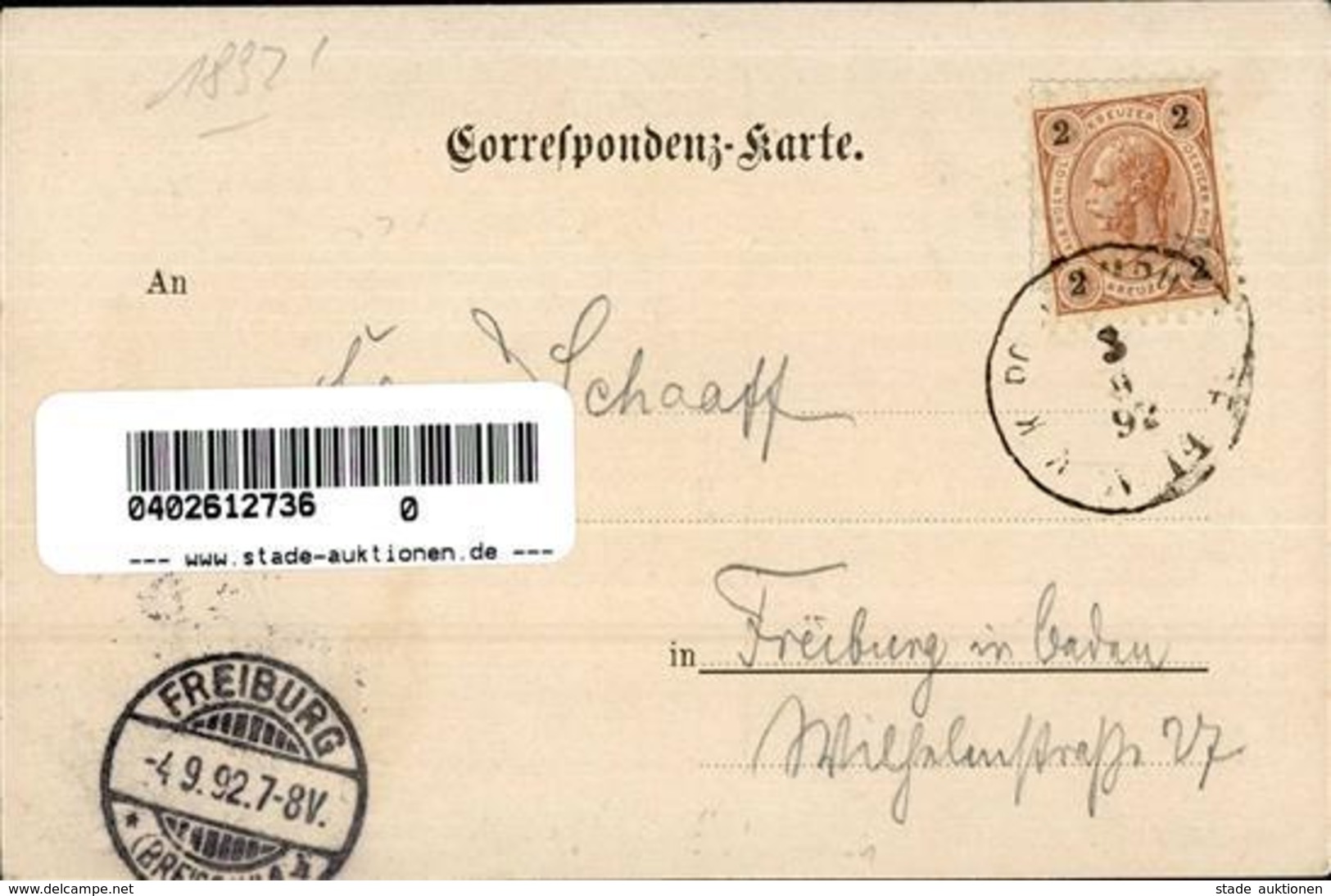 Vorläufer Zell (5700) Österreich 1892 I-II (fleckig) - Other & Unclassified