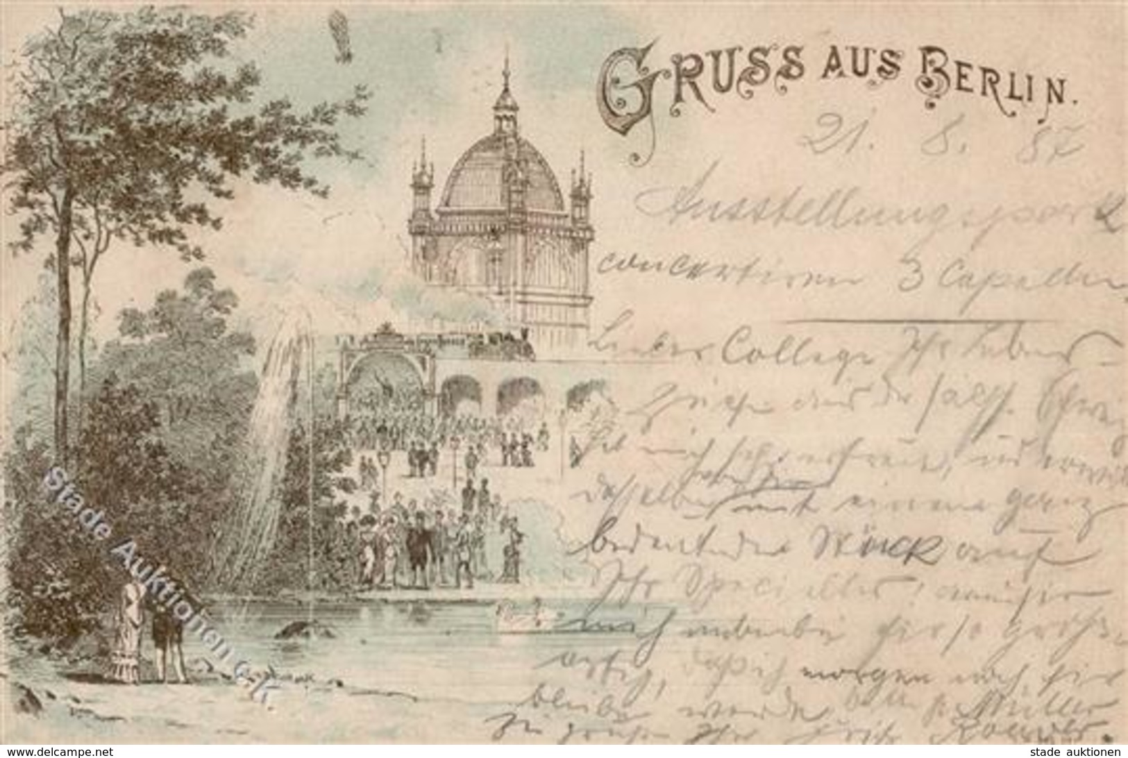 Vorläufer 1887 Berlin (1000) Ausstellungspark I-II (Stauchung) - Autres & Non Classés