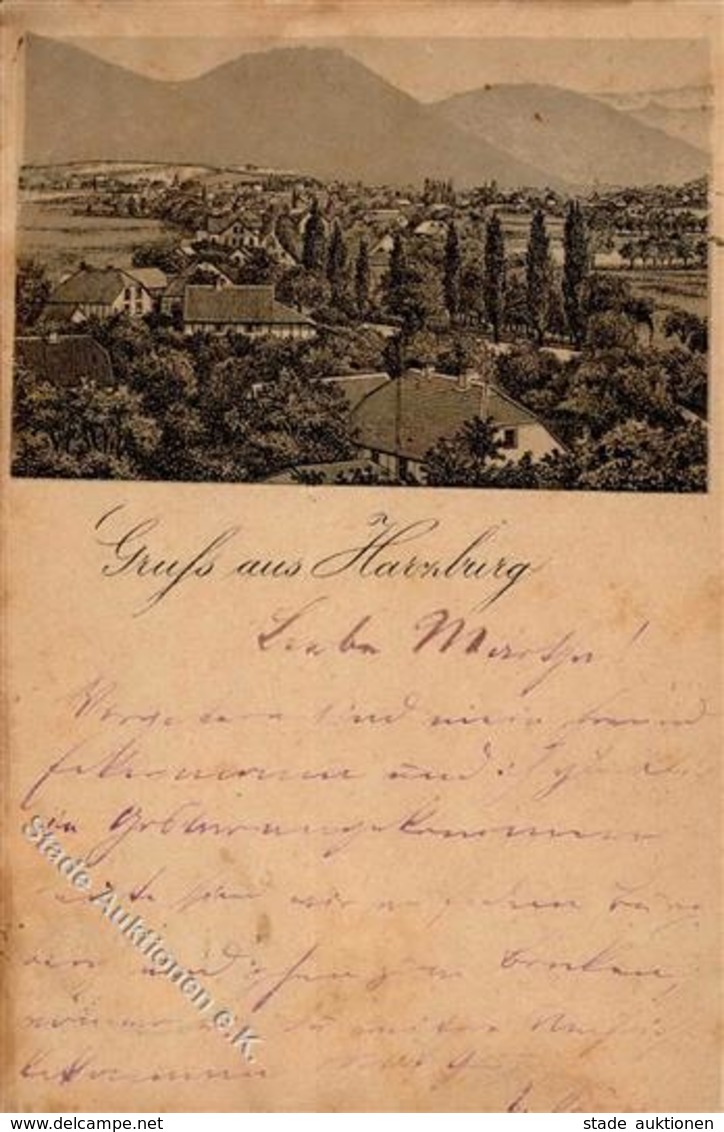 Vorläufer 1887 Harzburg (3388) I-II (fleckig) - Other & Unclassified