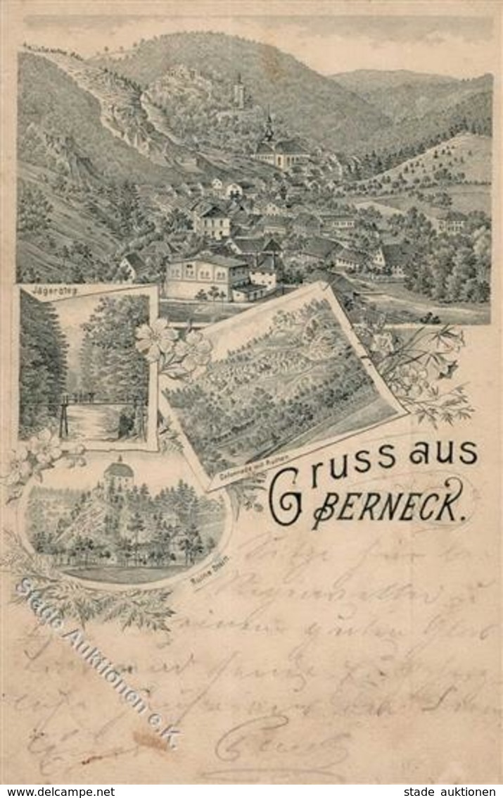 Vorläufer 1895 - Gruss Aus BERNECK I Montagnes - Sonstige & Ohne Zuordnung
