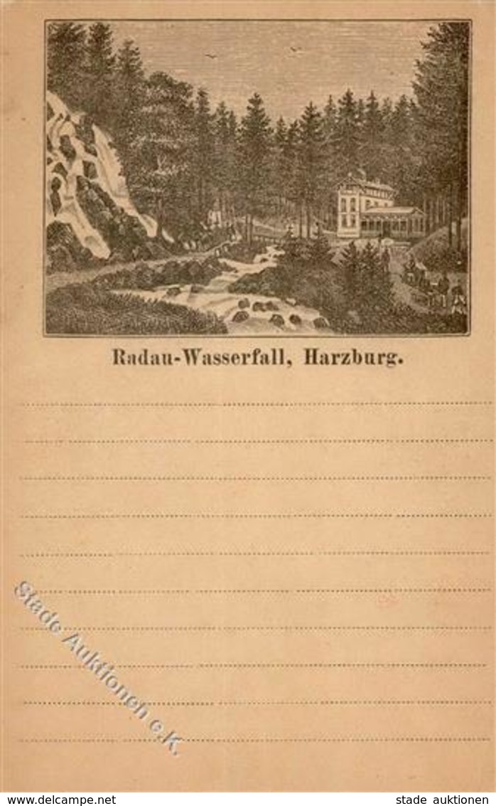 Vorläufer Ca. 1880 Harzburg (3388)  Radau Wasserfall I-II - Sonstige & Ohne Zuordnung