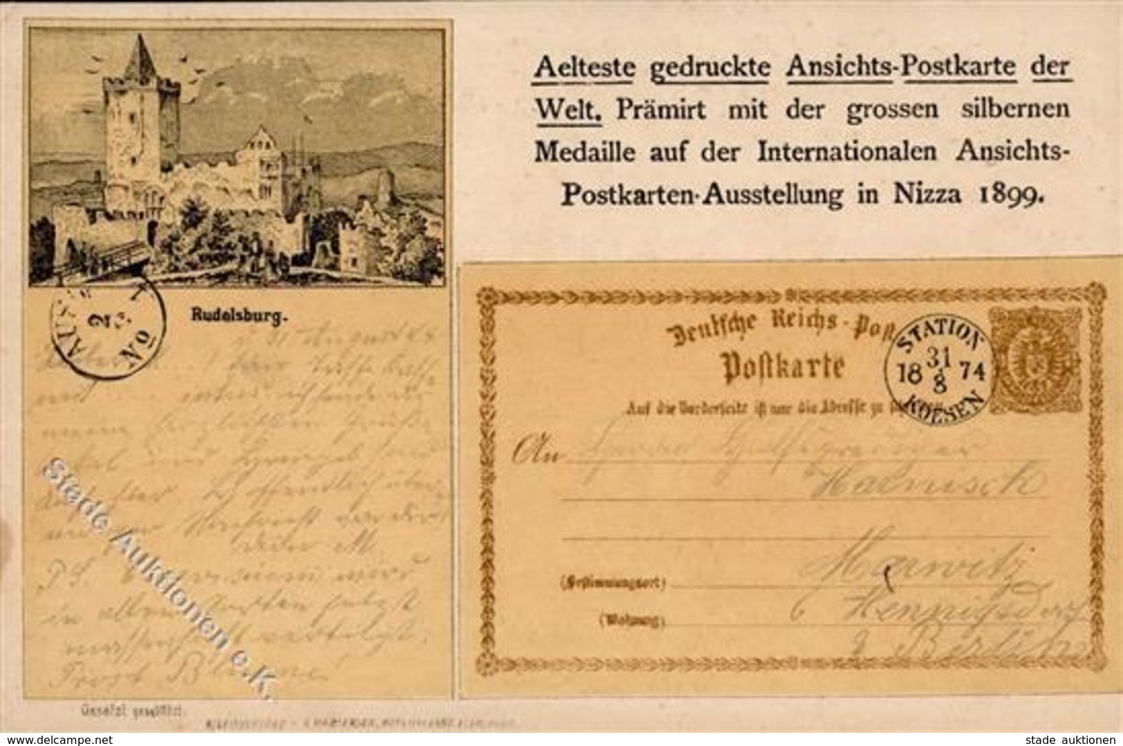 Vorläufer Geschichte Vorläuferkarte Gedruckt Auf AK  1914 I-II - Autres & Non Classés