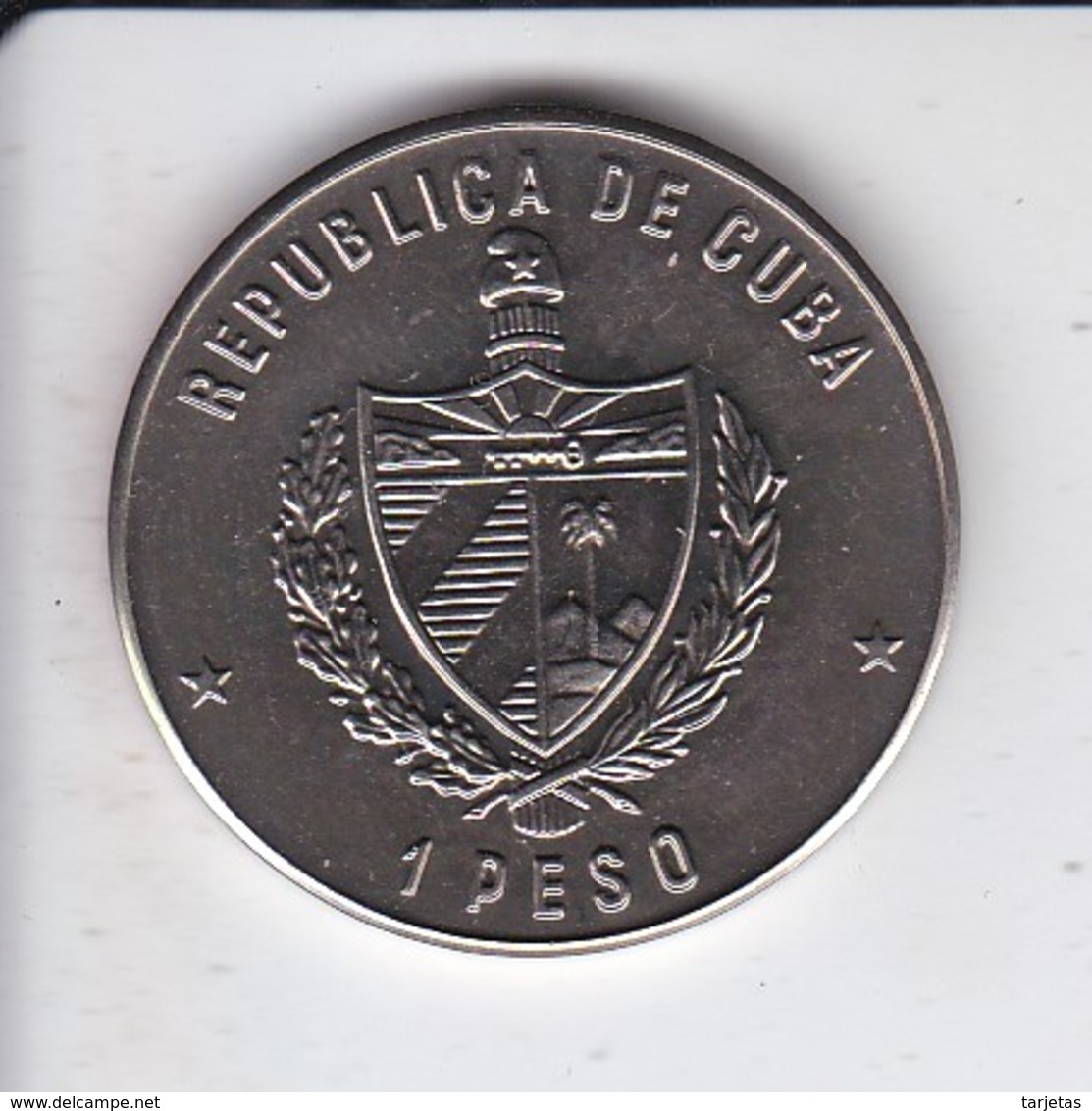 MONEDA DE CUBA DE 1 PESO DEL AÑO 1989 DEL ASALTO AL CUARTEL MONCADA (COIN) NUEVA-MINT - Cuba