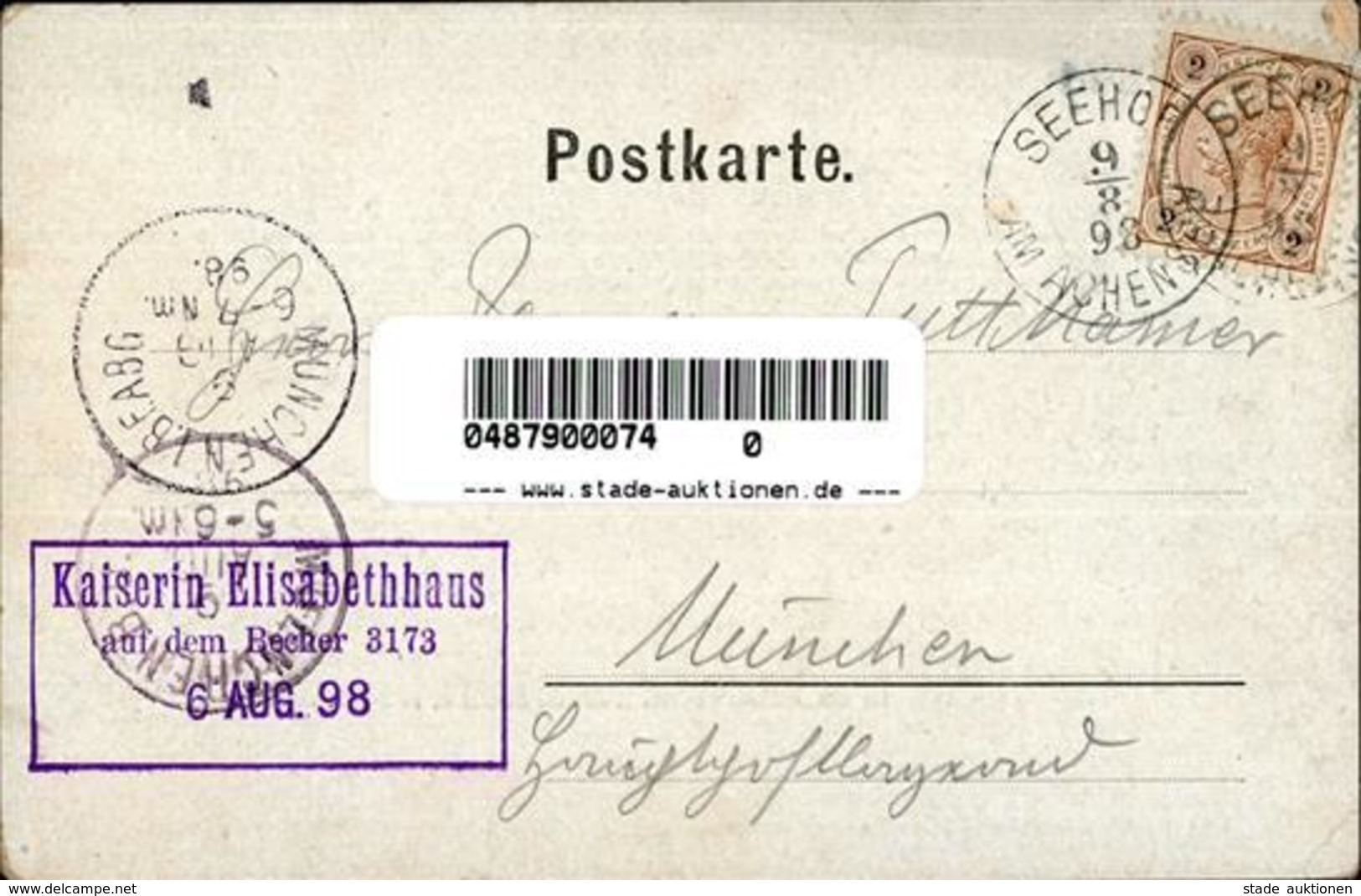 Berggesicht Sign. Hansen Das Süße Zuckerhüterl U. Der Wilde Pfaff Künstlerkarte 1898 I-II - Other & Unclassified