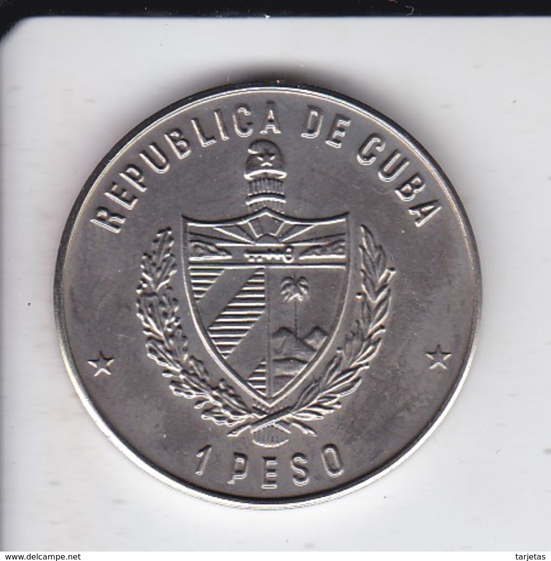 MONEDA DE CUBA DE 1 PESO DEL AÑO 1989 EN MARCHA HACIA LA VICTORIA (COIN) NUEVA-MINT - Cuba